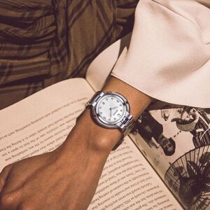 Bulova Classic Rubaiyat Diamond Bracelet Watch 35mm Sapphire 96P184 MSRP $595